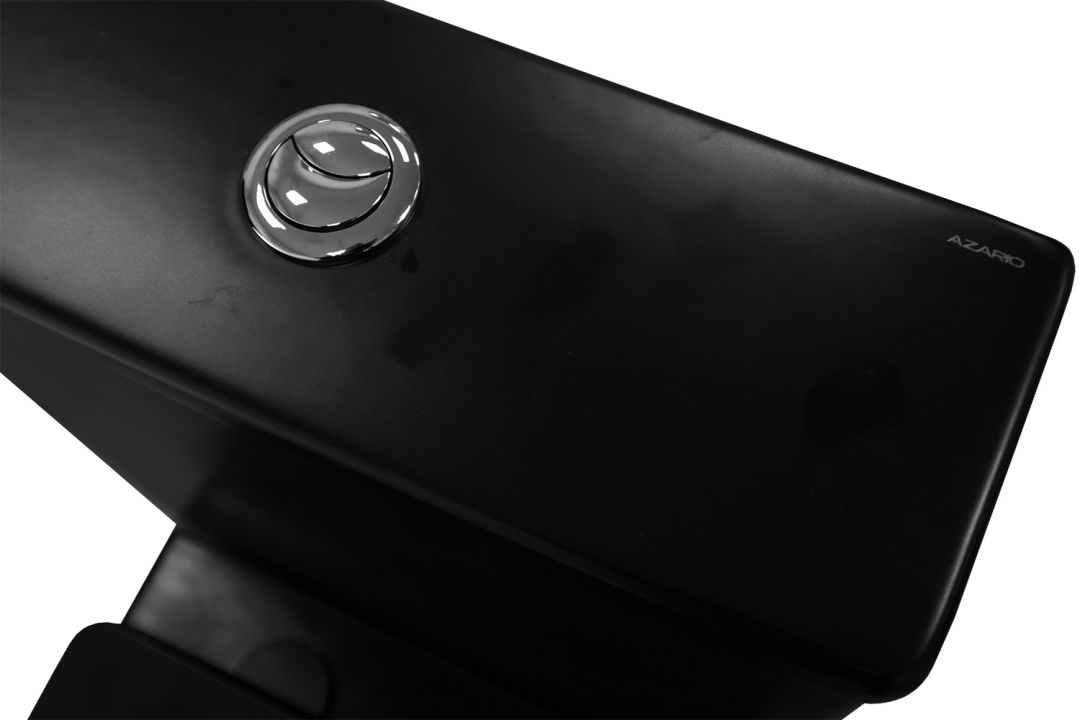 Унитаз Azario Black Queen AZ-8380 Безободковый Выпуск Горизонтальный